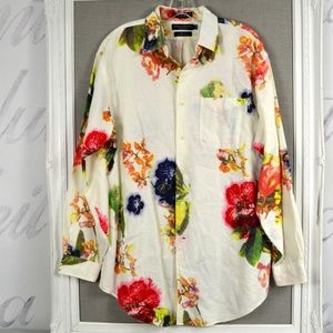 Daniel Cremieux Collection men's linen shirt M